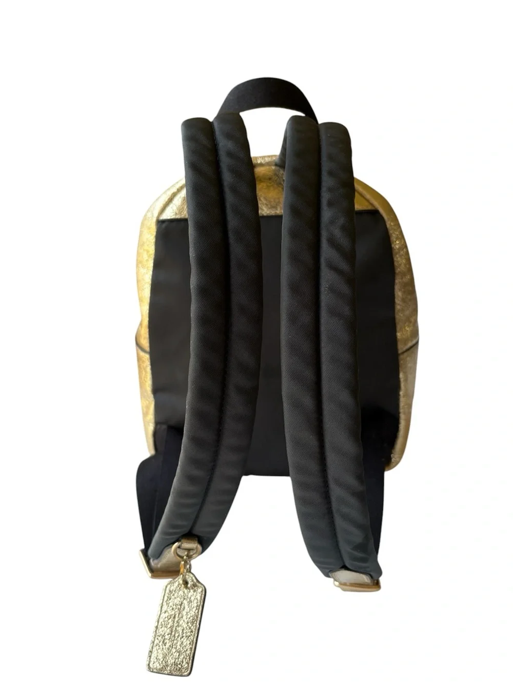 Coach Mini Charlie Backpack Gold Crinkle - Picture 4 of 11